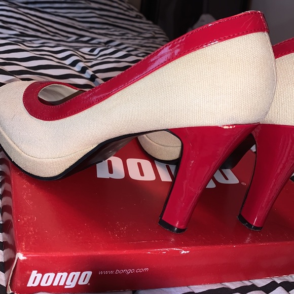Bongo Red and Tan Heels - Picture 6 of 11